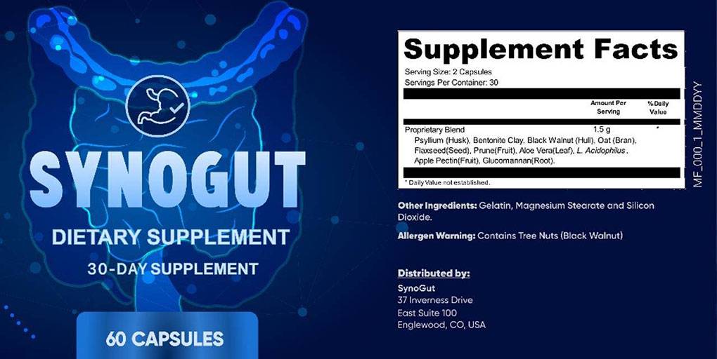 Synogut Supplement Fact